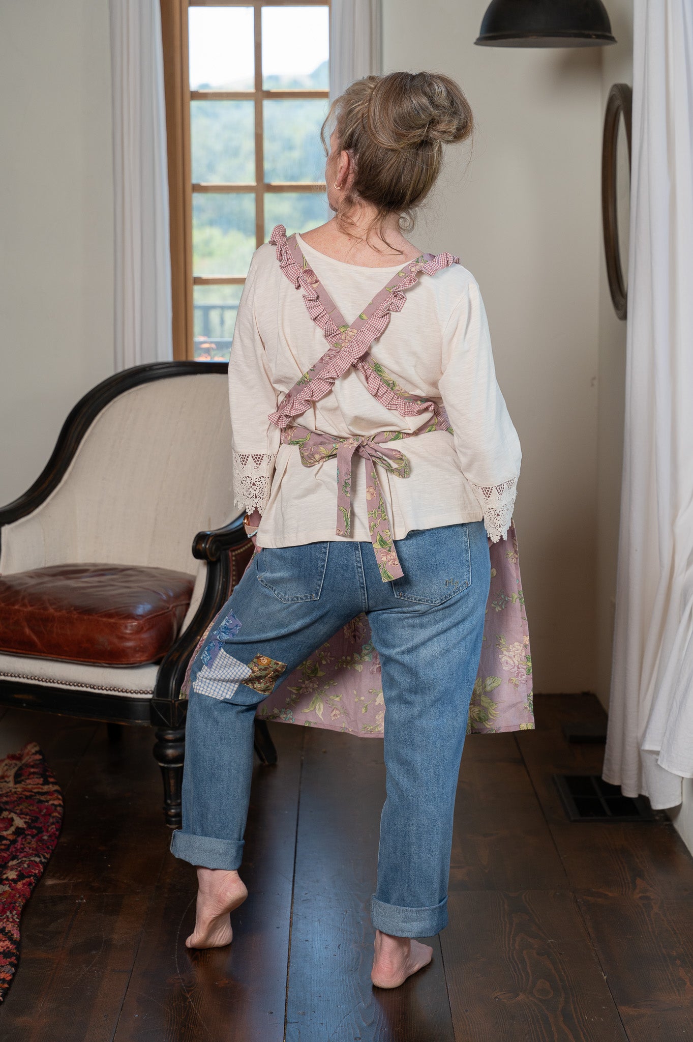 Miline Ruffle Prairie Apron