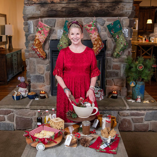 Merry Dress in Red Jacquard