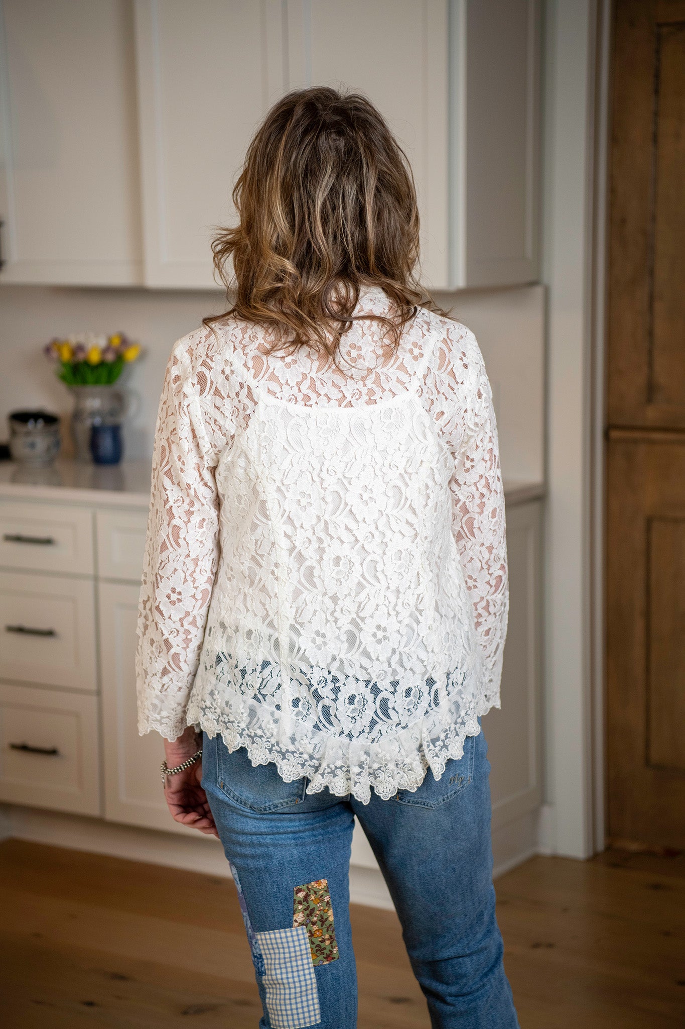 Operetta Lace Blouse in Ivory