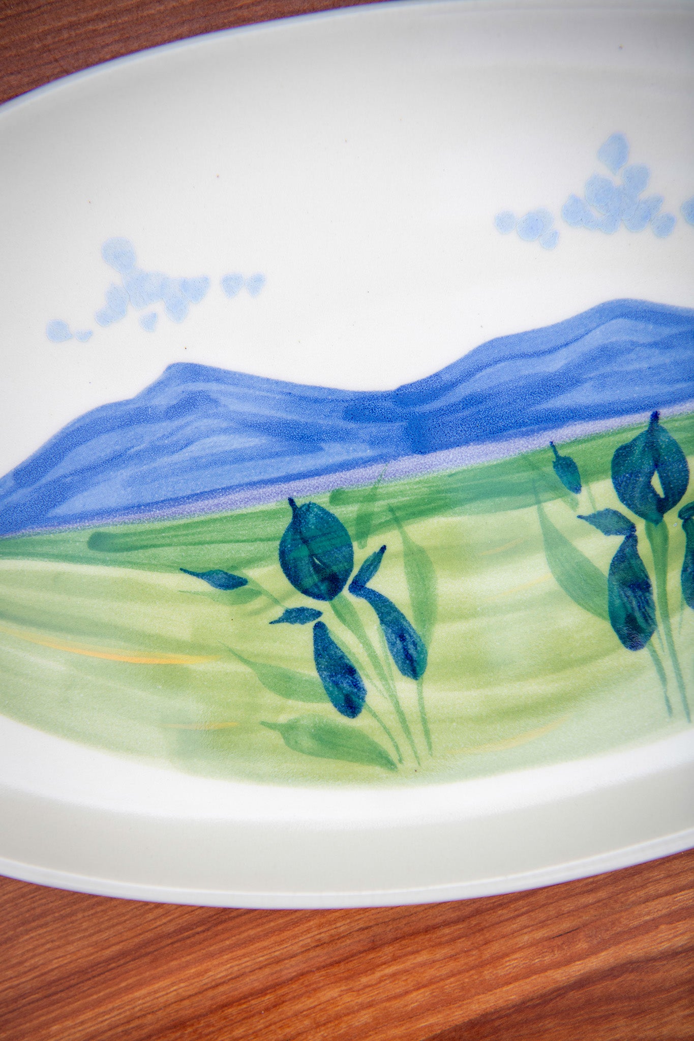 Oval Serving Platter in Spring Peaks