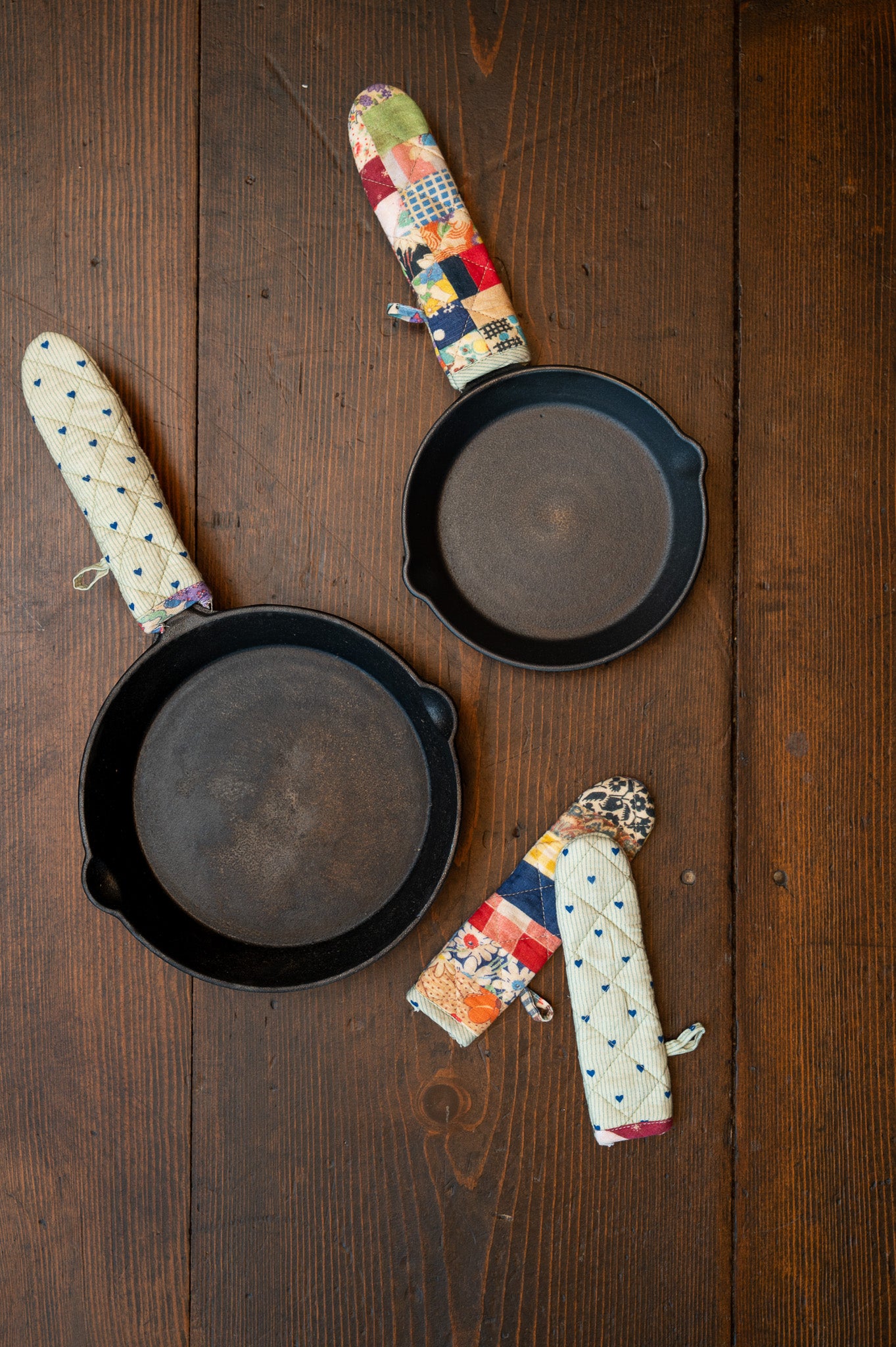 Patch Parade Skillet Handle Covers, Set of 4