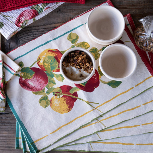 Apple Tree Canvas Placemats, Set of 4