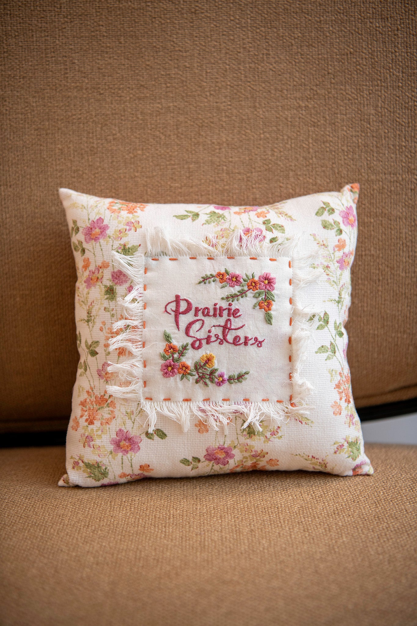 Prairie Sister Whimsy Pillow