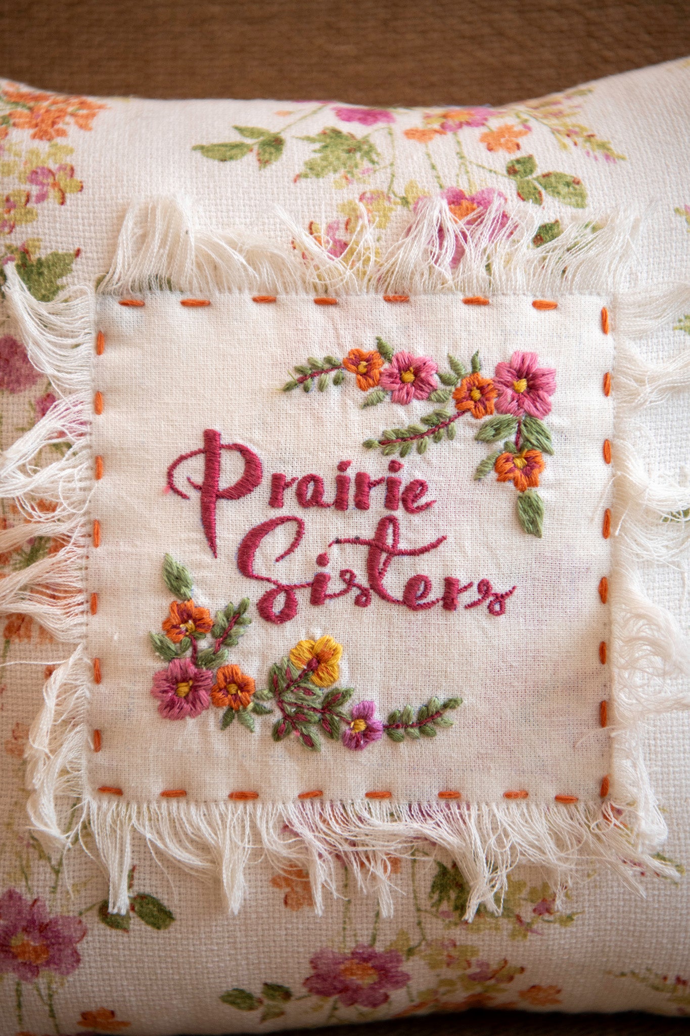 Prairie Sister Whimsy Pillow