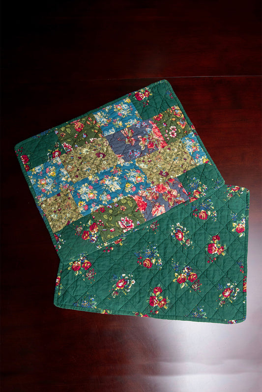 Woodland Patchwork Placemats, Set of 2