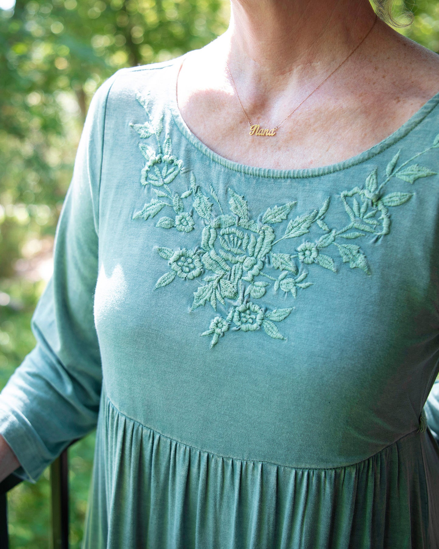 Hannah Embroidered Jersey Dress