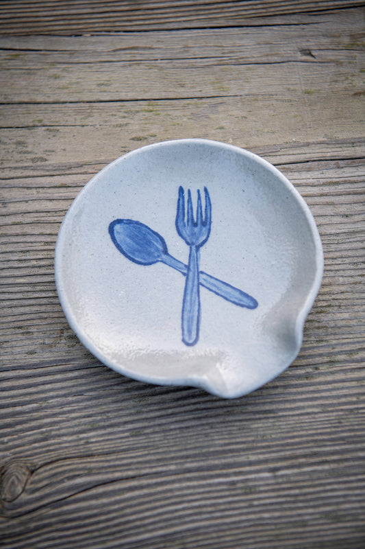 Limited-Edition '50 Years on the Prairie' Spoon Rest - Spoon & Fork
