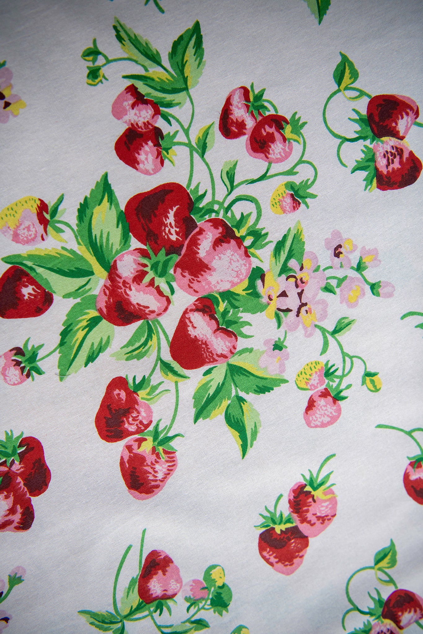 Strawberry Fields Round Tablecloth