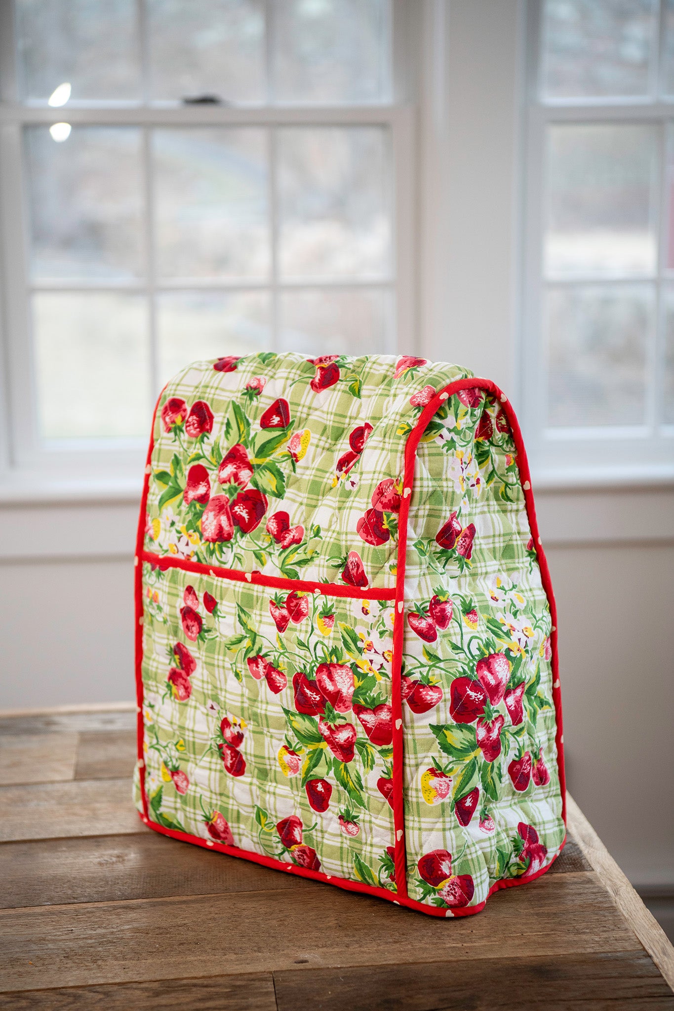 Strawberry Gingham Stand Mixer Cozy