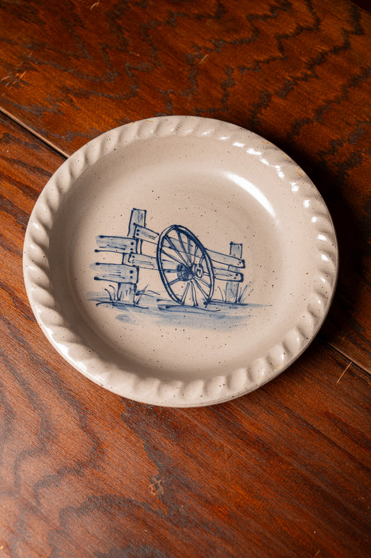Little House Lovers Wagon Wheel Pie Dish