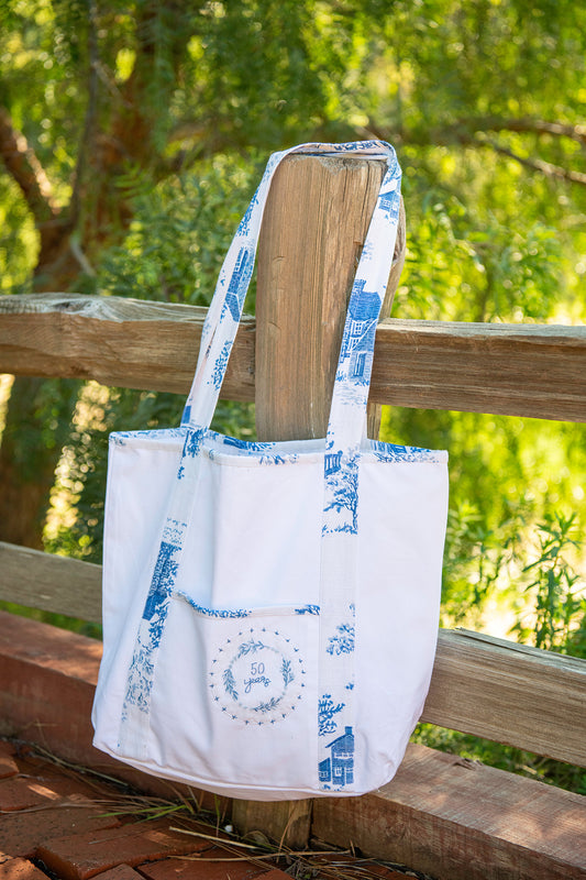 Limited-Edition '50 Years on the Prairie' Tote Bag in Blue