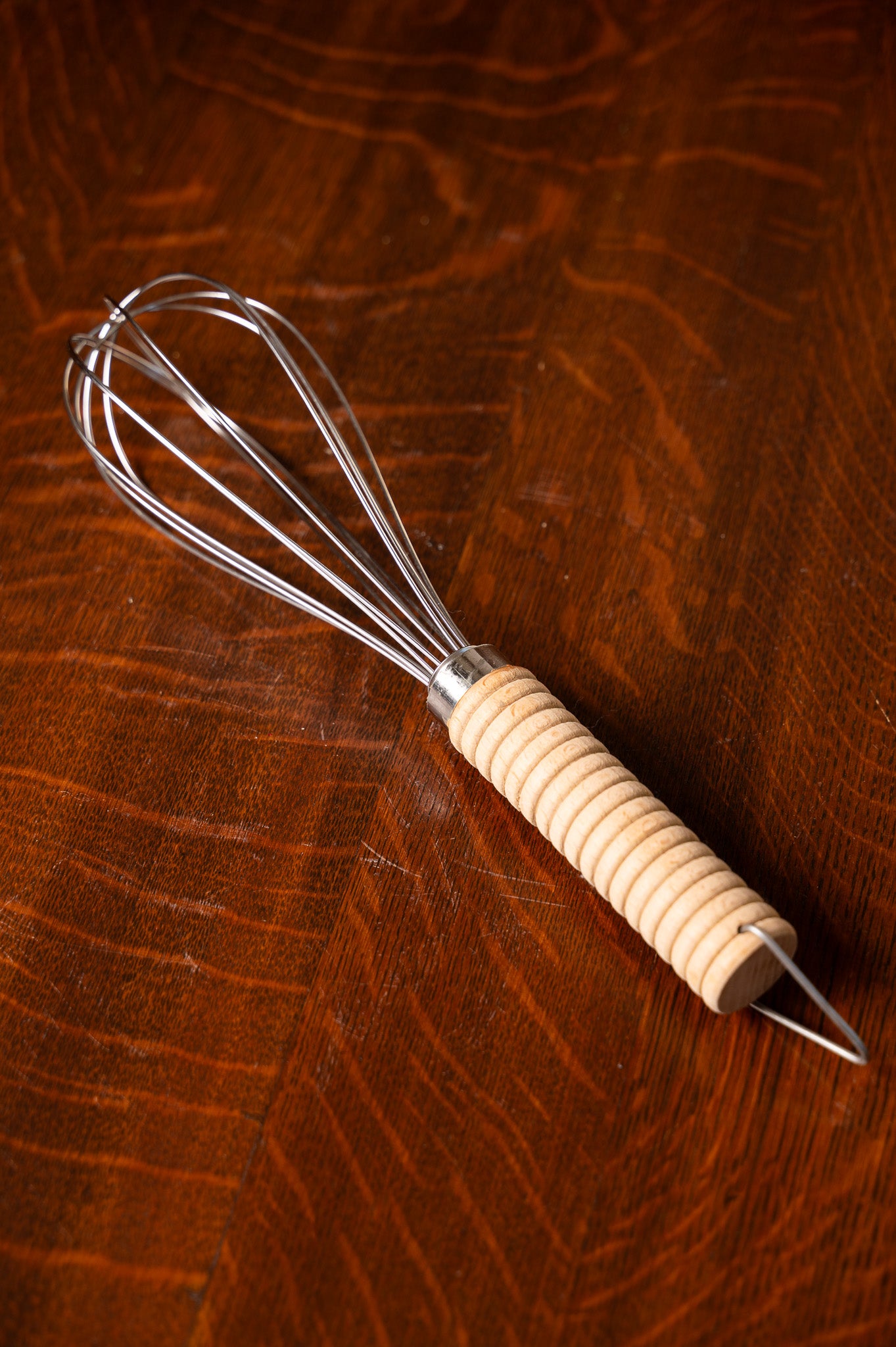 Wooden-Handled Whisk