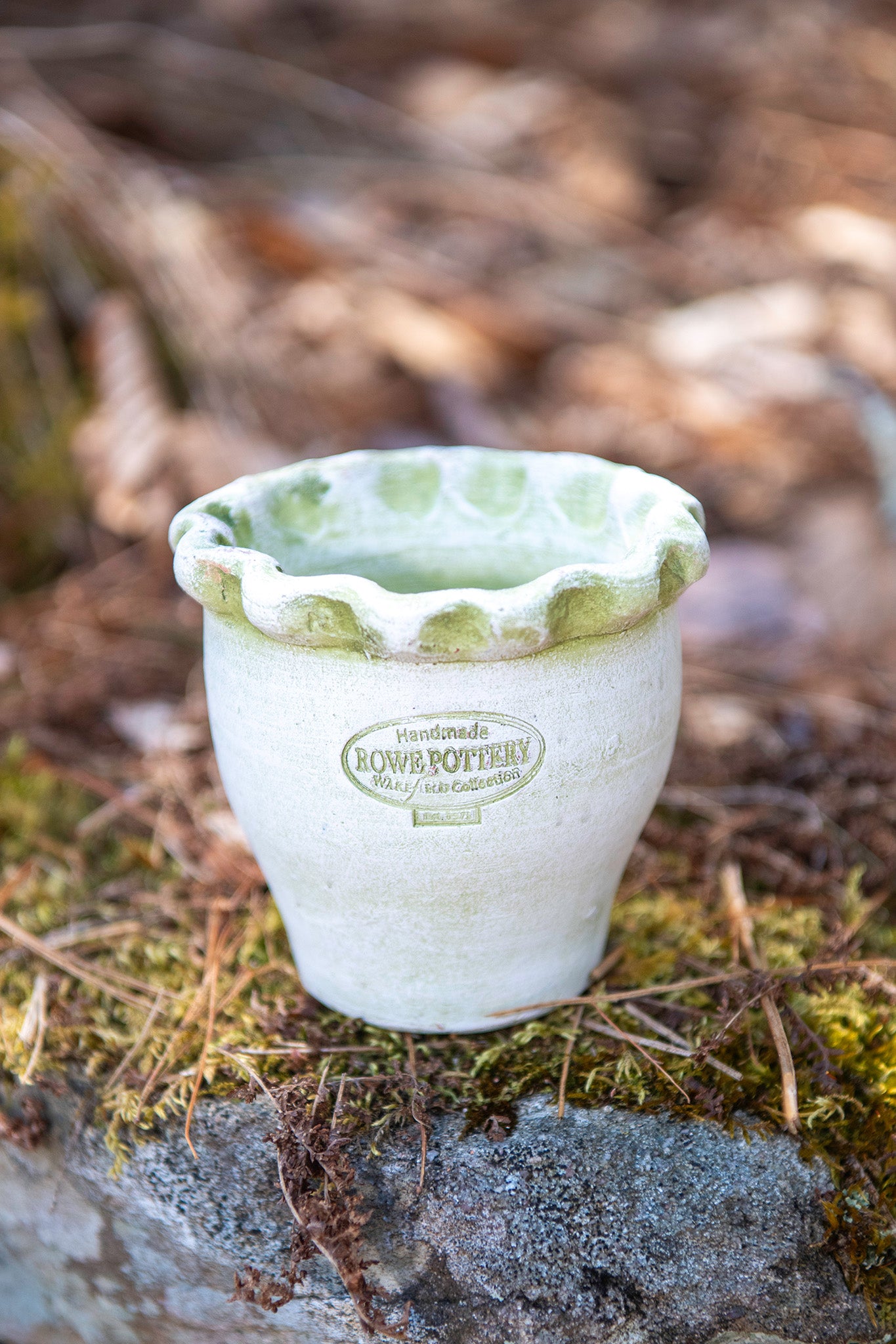 Galena Garden Pot in Verde White — Mini