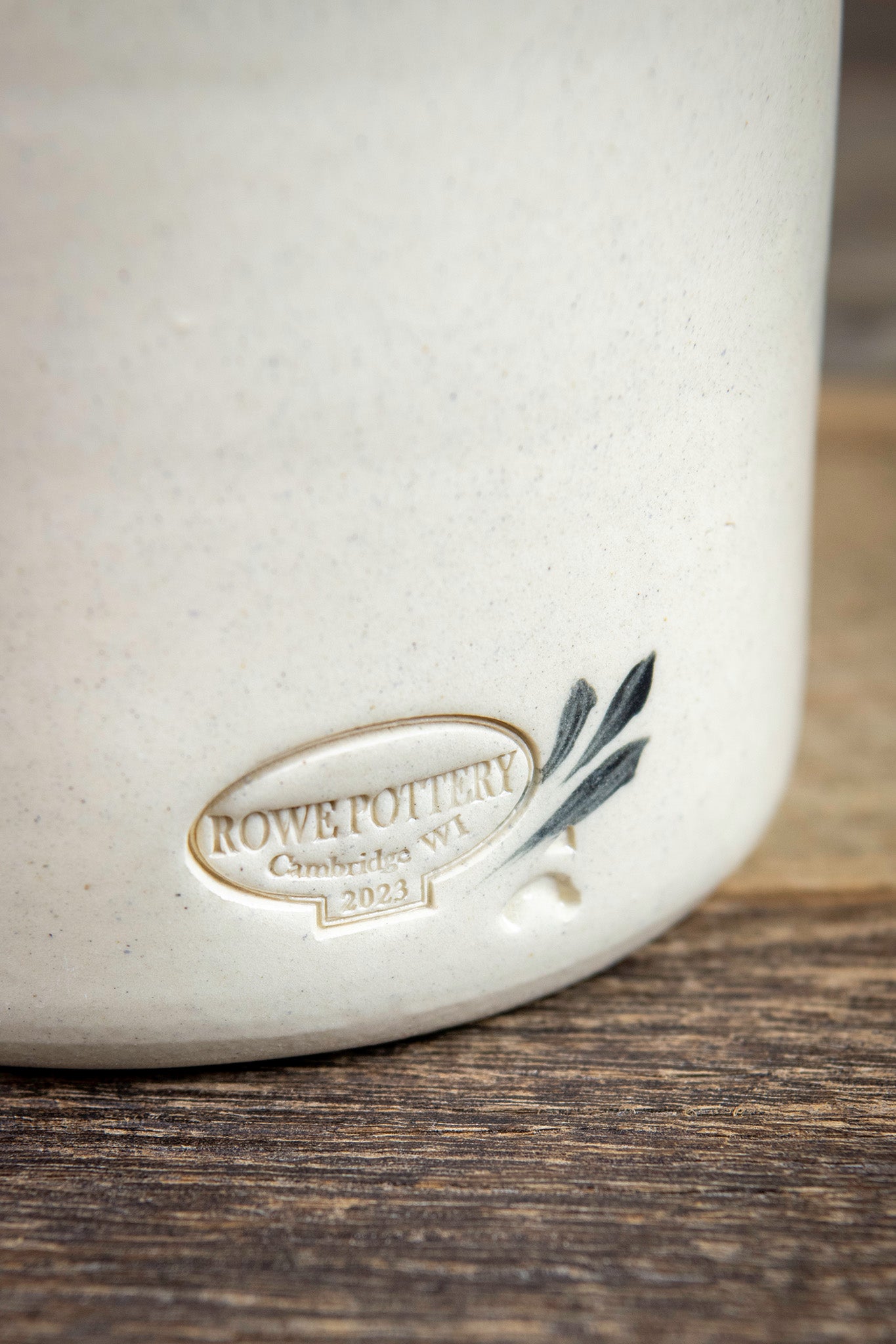 Winter Birch Handled Half-Gallon Crock