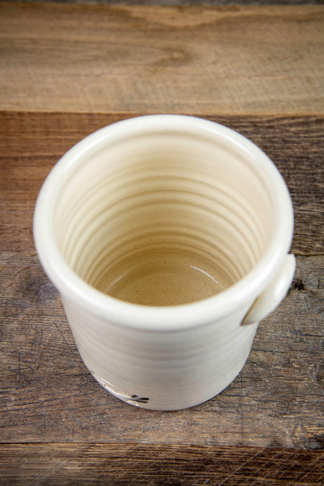 Winter Birch Handled Half-Gallon Crock