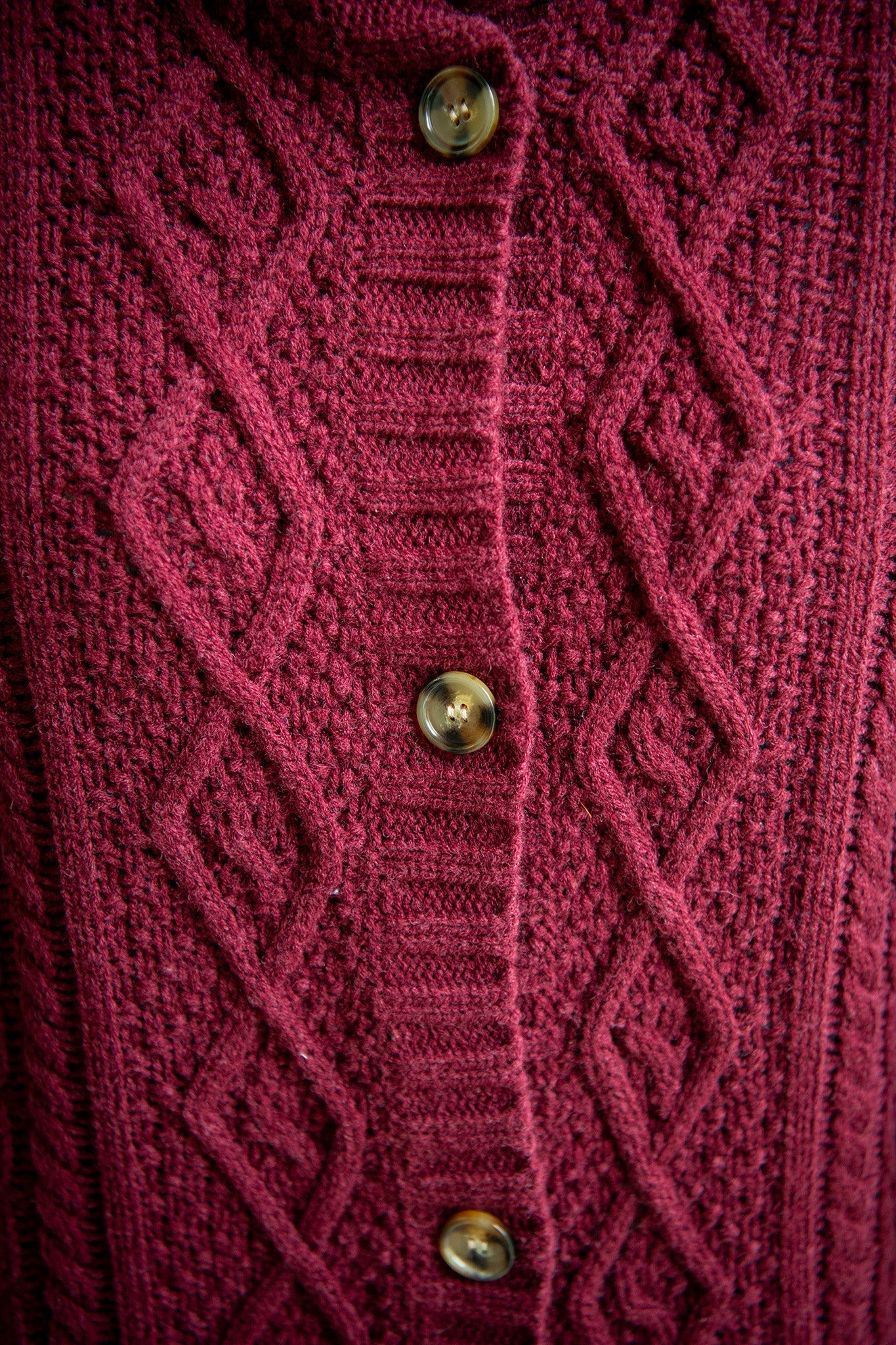 Woodland Cape Sweater in Wine